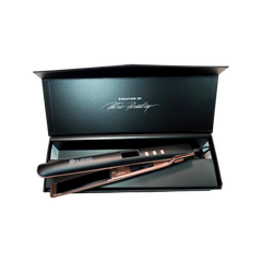 Polished signature of Patric Bradley flat iron